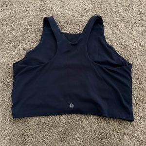 Athleta Conscious Crop Navy Bra D-DD Large